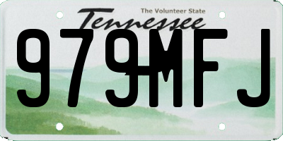 TN license plate 979MFJ