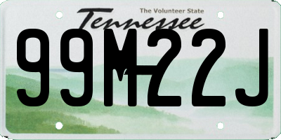 TN license plate 99M22J