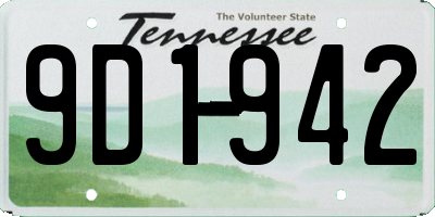 TN license plate 9D1942