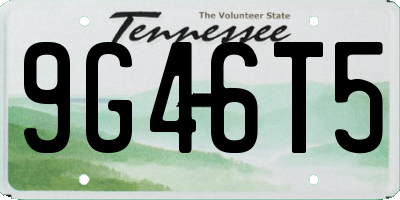 TN license plate 9G46T5