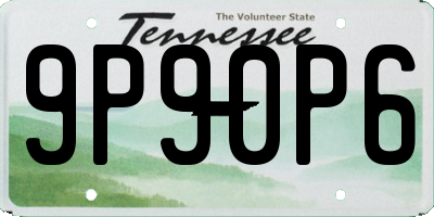 TN license plate 9P90P6