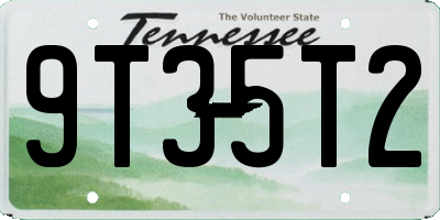 TN license plate 9T35T2