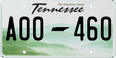 TN license plate A0046O