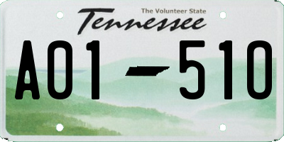 TN license plate A0151O