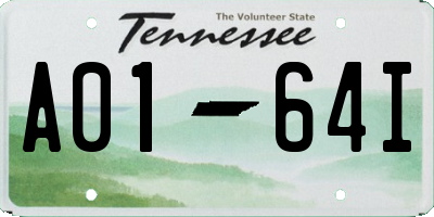 TN license plate A0164I