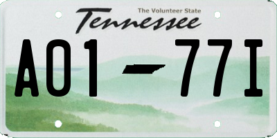 TN license plate A0177I