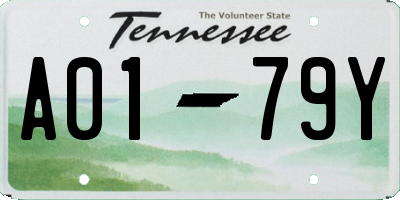 TN license plate A0179Y