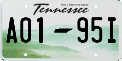 TN license plate A0195I