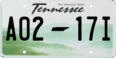 TN license plate A0217I