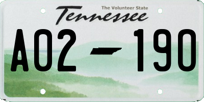 TN license plate A0219O