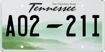 TN license plate A0221I