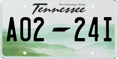 TN license plate A0224I
