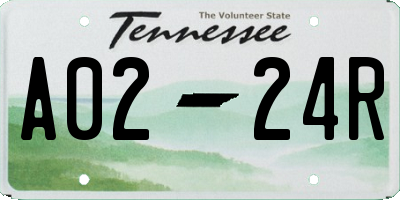 TN license plate A0224R