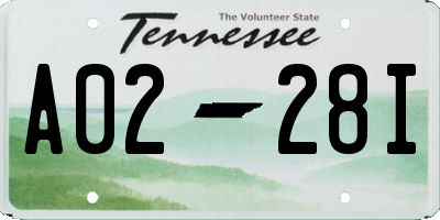 TN license plate A0228I