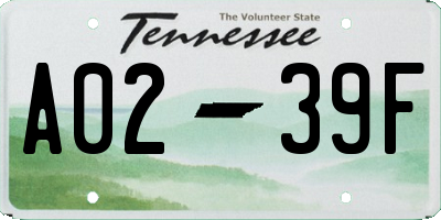 TN license plate A0239F