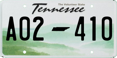 TN license plate A0241O