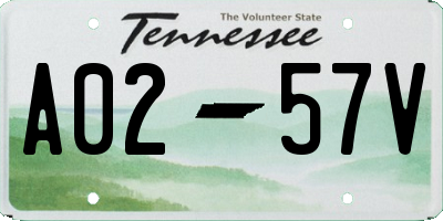 TN license plate A0257V