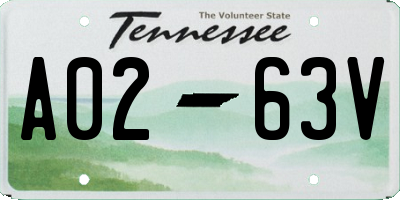 TN license plate A0263V