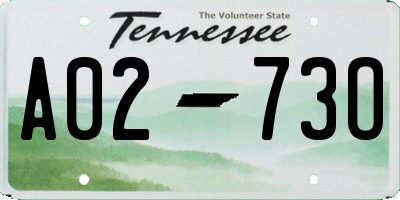 TN license plate A0273O