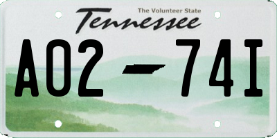 TN license plate A0274I