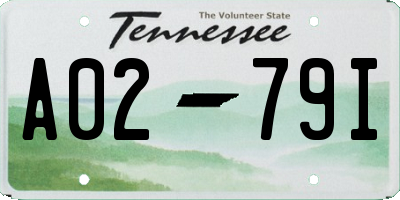 TN license plate A0279I