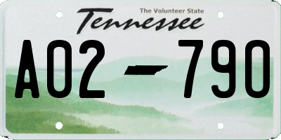 TN license plate A0279O