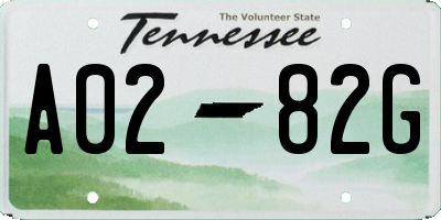 TN license plate A0282G