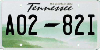 TN license plate A0282I