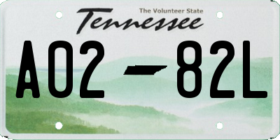 TN license plate A0282L