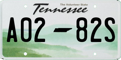 TN license plate A0282S