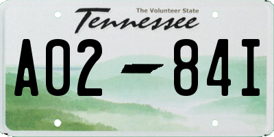 TN license plate A0284I