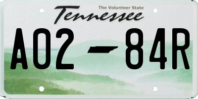 TN license plate A0284R