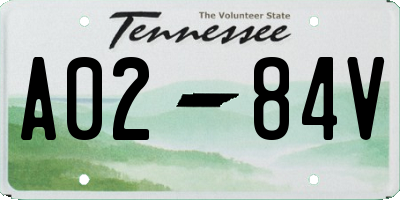 TN license plate A0284V