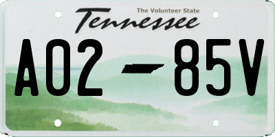 TN license plate A0285V