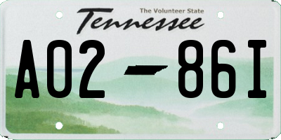 TN license plate A0286I