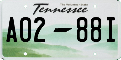 TN license plate A0288I