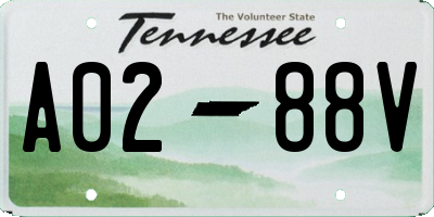 TN license plate A0288V