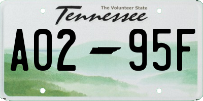 TN license plate A0295F