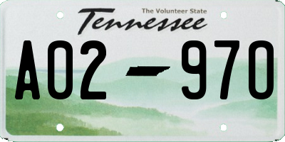 TN license plate A0297O