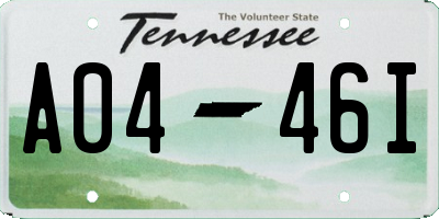 TN license plate A0446I