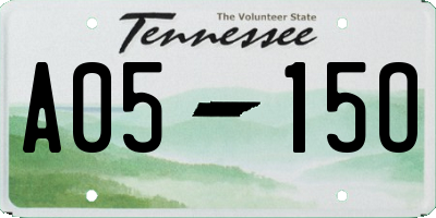 TN license plate A0515O