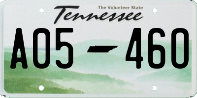 TN license plate A0546O