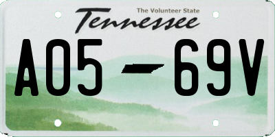 TN license plate A0569V