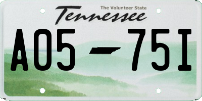 TN license plate A0575I