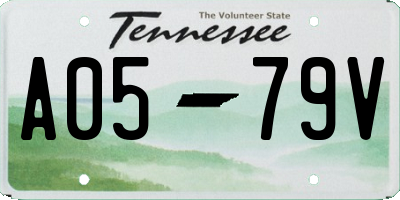 TN license plate A0579V