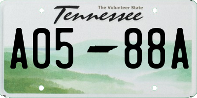 TN license plate A0588A