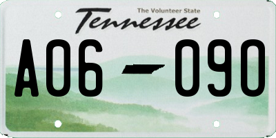 TN license plate A0609O