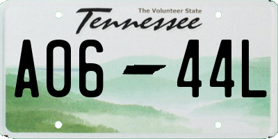 TN license plate A0644L