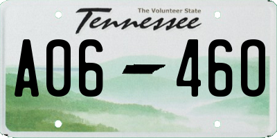 TN license plate A0646O