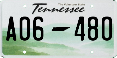 TN license plate A0648O